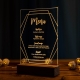 LED Personalize Menu Acrylic Sign YLT056